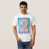 Golvende Flamingo t-shirt (Voorkant volledig)