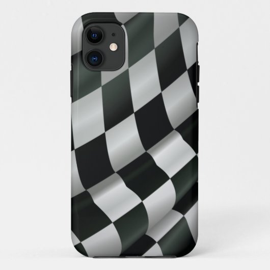 Golvende geruite vlag iPhone 5 Hoesje (Achterkant)