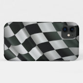 Golvende geruite vlag iPhone 5 Hoesje (Achterkant (horizontaal))