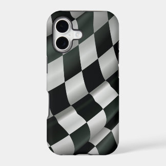 Golvende geruite vlag iPhone 5 Hoesje