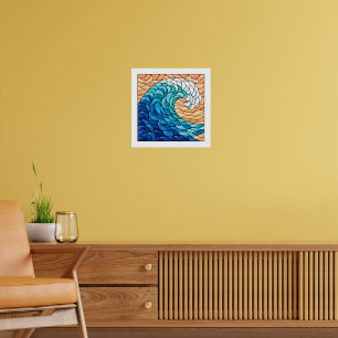 Golvende golf poster