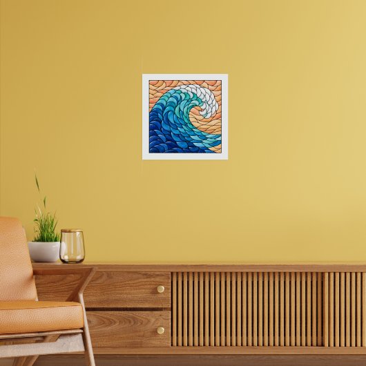 Golvende golf poster (Woonkamer 2)