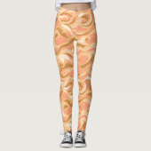 Golvende golven warme kleuren leggings (Voorkant)