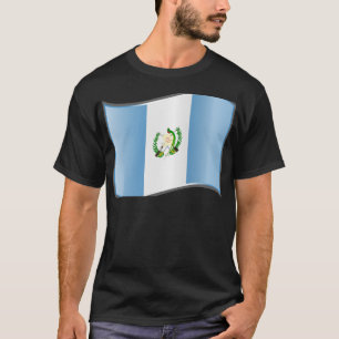 Golvende Guatemalaanse vlag T-shirt