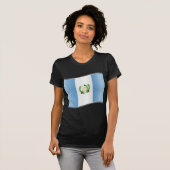 Golvende Guatemalaanse vlag T-shirt (Voorkant volledig)