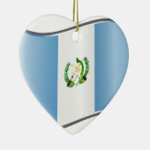Golvende Guatemalteekse vlag Keramisch Ornament (Rechts)