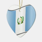 Golvende Guatemalteekse vlag Keramisch Ornament (Links)