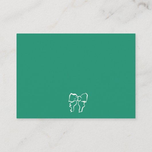 Golvende hand getrokken krabbel Squiggle RSVP brui Informatiekaartje (Achterkant)