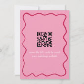 Golvende hand getrokken rand Sla de datum foto op Kaart (Achterkant)