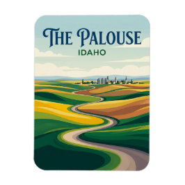 Golvende heuvels van Palouse Idaho Magneet