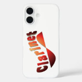 golvende klarinet Case-Mate iPhone case (Achterkant)