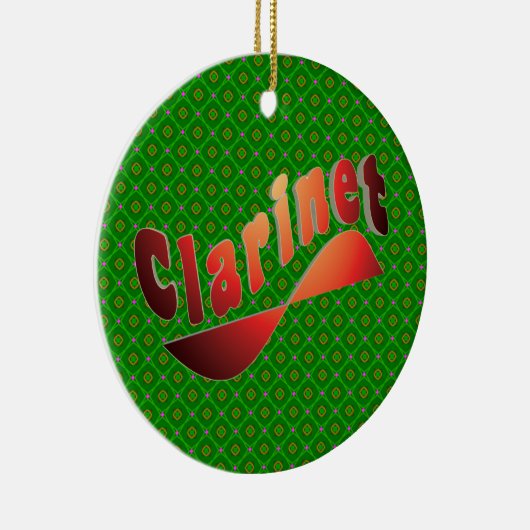 golvende klarinet keramisch ornament (Rechts)