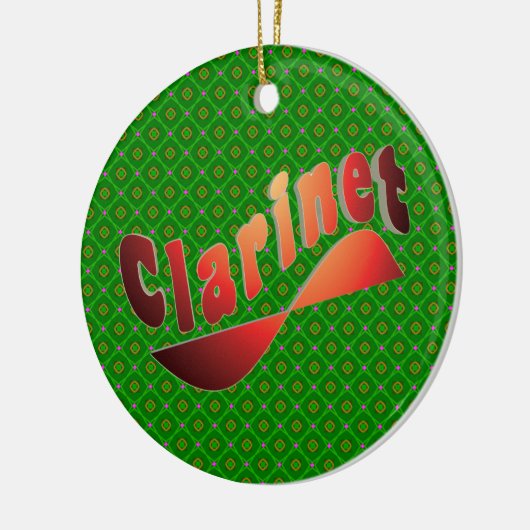 golvende klarinet keramisch ornament (Links)