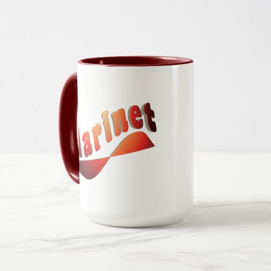 golvende klarinet mok (Voorkant links)