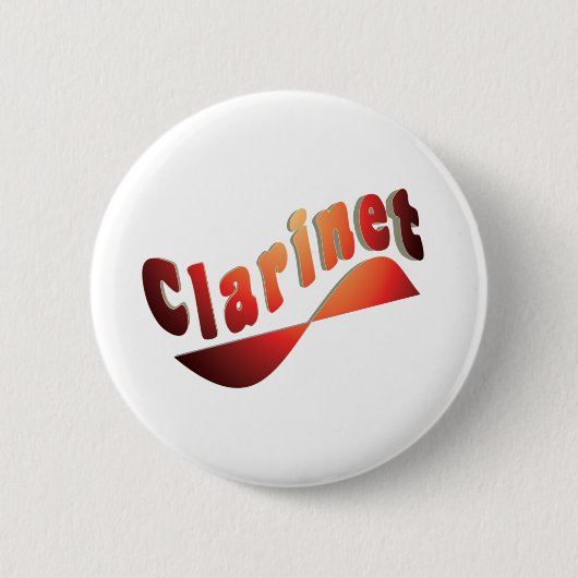 golvende klarinet ronde button 5,7 cm (Voorkant)