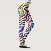 Golvende kleurlijnen leggings (Rechts)