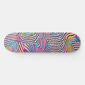 Golvende kleurlijnen persoonlijk skateboard (Horizontaal)