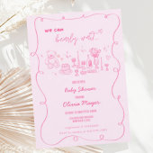 golvende krabbel hand getrokken barly wait Baby sh Kaart