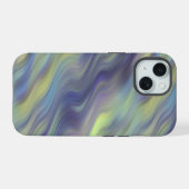 Golvende lavendel textuur iPhone 15 case (Achterkant horizontaal)