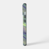Golvende lavendel textuur iPhone 15 case (Linkerkant)