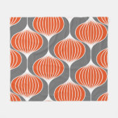 Golvende lijnen: geometrisch  patroon. fleece deken (Voorkant (Horizontaal))