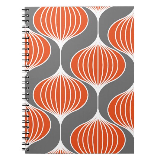 Golvende lijnen: geometrisch patroon. notitieboek (Voorkant)