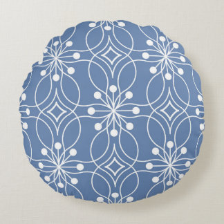 Golvende lijnen geometrisch patroon rond kussen