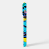 golvende lijnen iPhone hoesje (Linkerkant)