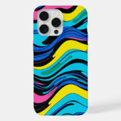 golvende lijnen iPhone hoesje (Achterkant)