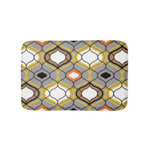 Golvende lijnen, naadloos geometrisch patroon. badmat