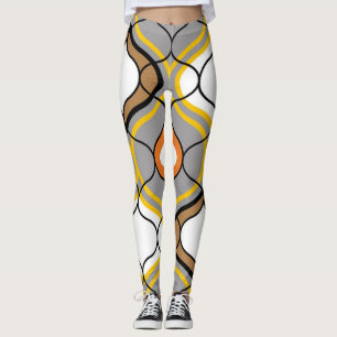 Golvende lijnen, naadloos geometrisch patroon. leggings