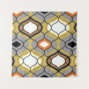 Golvende lijnen, naadloos geometrisch patroon. wandkleed