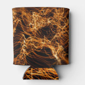 Golvende lijnen, ronde deeltjes, snaartheorie. blikjeskoeler (Achterkant)