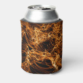 Golvende lijnen, ronde deeltjes, snaartheorie. blikjeskoeler (Blikje Achterkant)