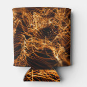 Golvende lijnen, ronde deeltjes, snaartheorie. blikjeskoeler (Achterkant)