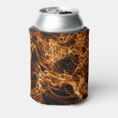 Golvende lijnen, ronde deeltjes, snaartheorie. blikjeskoeler (Blikje Achterkant)