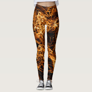 Golvende lijnen, ronde deeltjes, snaartheorie. leggings