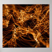 Golvende lijnen, ronde deeltjes, snaartheorie. poster (Voorkant)