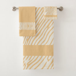 Golvende mosterd set bad handdoek