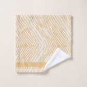Golvende mosterdset bad handdoek (Wasdoekje)