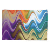 Golvende multikleurige abstracte kussenhoes (Achterkant)