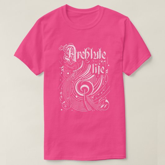 Golvende muziek architecte leven t-shirt (Design voorkant)