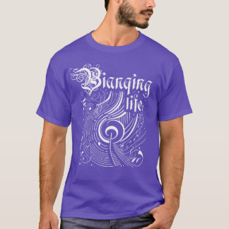Golvende muziek Bianqing leven T-shirt