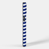 Golvende Navy Stripes Graphic Case-Mate iPhone Case (Achterkant / Rechts)