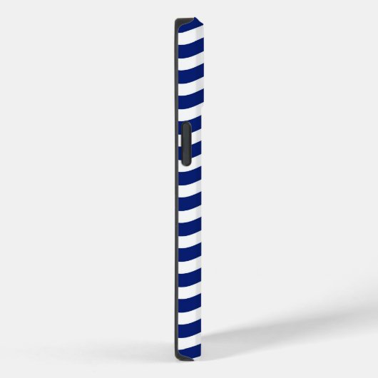 Golvende Navy Stripes Graphic Case-Mate iPhone Case (Achterkant / Rechts)