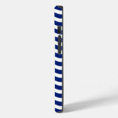 Golvende Navy Stripes Graphic Case-Mate iPhone Case (Achterkant / Links)