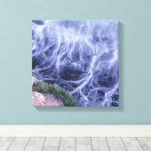 golvende oceaan canvas afdruk (Insitu (Houten vloer))