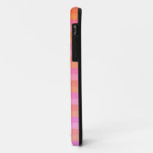 Golvende oranje en roze strepen Case-Mate iPhone case (Achterkant/links)