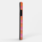 Golvende oranje en roze strepen Case-Mate iPhone case (Achterkant/rechts)