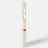 Golvende oranje vorm met zwarte stippen Case-Mate iPhone case (Achterkant / Links)